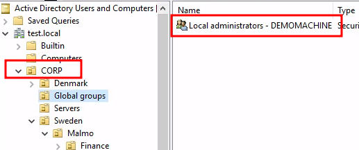 Internal network security for Active Directory